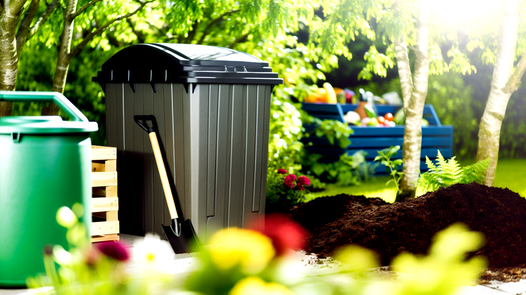 Compostiera giardino rifiuti organici"