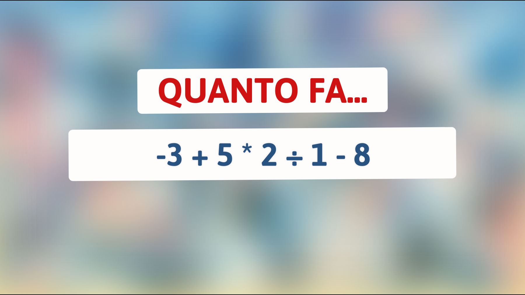 Scopri il segreto matematico che solo l'1% delle persone può risolvere! Misura la tua intelligenza con questo enigma!"